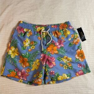 Ralph Lauren Floral Hybrid Shorts - Blue, Yellow, Orange, Pink